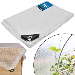 Prelată de protecție rezistentă transparentă pentru seră 100 g/m2 2x3 m