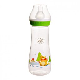 Biberon "Ursul pacalit de vulpe" 250 ml Minut Baby 3+