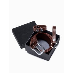 Ombre Men's leather accessories set