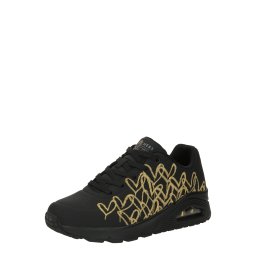 SKECHERS Sneaker low 'Uno' galben auriu / negru