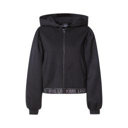 Karl Lagerfeld Hanorac negru / argintiu