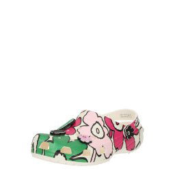 Crocs Saboţi 'Classic' verde / roz / negru / alb murdar