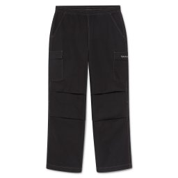 TIMBERLAND Pantaloni cu buzunare negru / alb