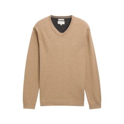 TOM TAILOR Pulover maro deschis