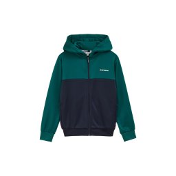 WE Fashion Hanorac bleumarin / verde petrol / alb