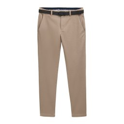 TOM TAILOR Pantaloni eleganți 'Travis' bej închis / maro închis