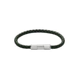 FOSSIL Brățară 'KNOX' verde pin / argintiu