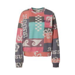 RIP CURL Hanorac sport 'KEEPSAKES' gri deschis / gri închis / portocaliu / roz