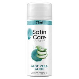 Gillette Gel de ras pentru pielea uscată și sensibilă Satin Care Aloe Vera (Shave Gel) 75 ml