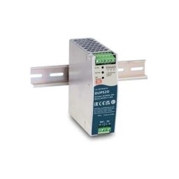 Modul UPS Mean Well DUPS20, ieșire 24V, până la 20A, cu modul de încărcare baterie, montaj pe șină DIN