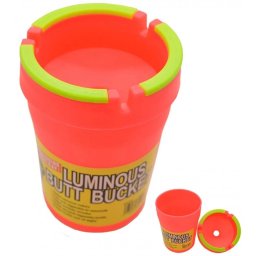 Urban Crew Scrumiera auto Butt Bucket Glow In The Dark rosu