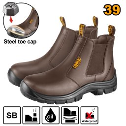 Ghete Protectie Maro cu Varf Metalic 39