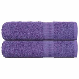 Prosoape de dus 2 buc Violet 70x140 cm 360 g/m² 100% bumbac GartenMobel Dekor