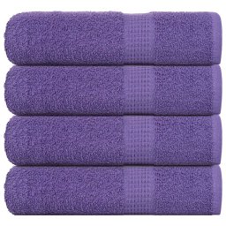 Prosoape de dus 4 buc Violet 70x140 cm 360 g/m² 100% bumbac GartenMobel Dekor