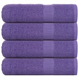 Prosoape de baie 4 buc Violet 100x150 cm 360 g/m² 100% bumbac GartenMobel Dekor