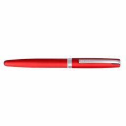 Stilou Online Eleganza, rosu satin, culoare scriere albastru