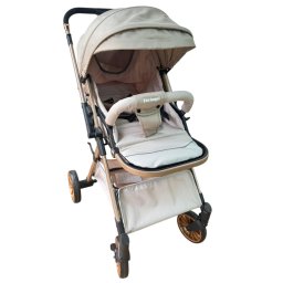 Carucior sport, cu maner reversibil, pliabil si troler, T700 For Angel, Crem