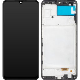 Piese si componente Display cu Touchscreen MP compatibil cu Samsung Galaxy A22 A225, cu Rama, Negru