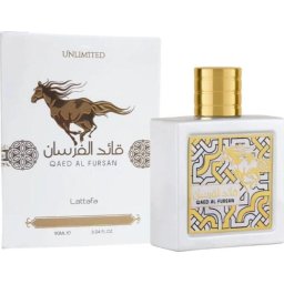Lattafa Lattafa Qaed Al Fursan Unlimited - Apă de parfum (EDP), 90 ml - Categorie olfactivă: Floral-fruity-gourmand (tropical) - Note vârf: Cocos, Ananas, Citrice - Note mijloc: Ylang-ylang, Frangipani, Iasomie