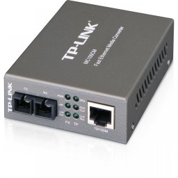 Media Convertor Fast Ethernet pe Fibră Optică Multimodală SC, 100 Mb/s, 2 km, TP-Link MC100CM
