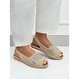 Resti Women's espadrille sandals with rhinestones Belle Sparkle