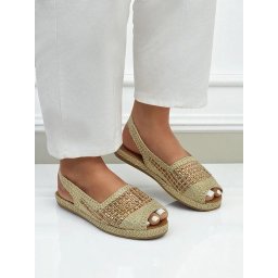 Resti Women's espadrille sandals with rhinestones Belle Sparkle