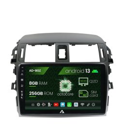 Navigatie Toyota Corolla (2007-2013), Android 13, Z-Octacore 8GB RAM + 256GB ROM, 9 Inch - AD-BGZ9008+AD-BGRKIT067