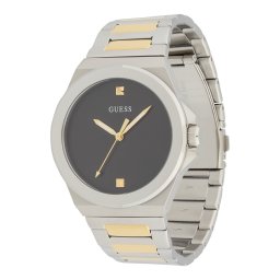 GUESS Ceas analogic 'Vinyl' auriu / negru / argintiu