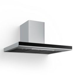 Klarstein Verosteel hotă de bucătărie, Elegantă, minimalistă, puternică, Clasa energetică A++, 881,6 m³/h, 90 cm (5005 90cm SS)