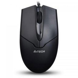 Mouse OP-550NU – mouse cu fir USB, optic 1200 DPI, 3 butoane, rotiță 4-Way, V-Track, negru