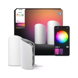 Philips Hue PLAY Wall Washer - Set 2 buc. lămpi LED RGBW reglabile, 20W/230V, 2000–6500K, albe