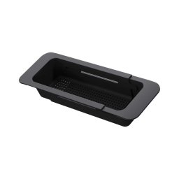 Deante ZZB_N00L - Coș extensibil pentru chiuvetă 57,4 x 13,4 cm, negru