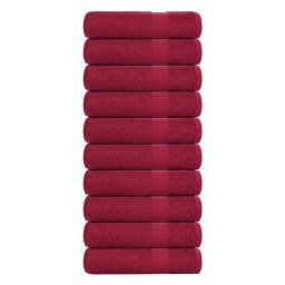 Prosoape de mana 10 buc Bordeaux 50x100 cm 360 g/m² 100% bumbac GartenMobel Dekor