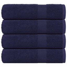 Prosoape de dus 4 buc Bleumarin 70x140 cm 360 g/m² 100% bumbac GartenMobel Dekor