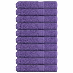 Prosoape 10 buc Violet 100x200 cm 360 g/m² 100% bumbac GartenMobel Dekor
