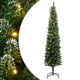 Brad de Craciun artificial subtire cu 150 LED-uri, 120 cm GartenMobel Dekor