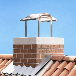 Hood pentru cos de fum Argintiu 40 x 40 x 37.5 cm GartenMobel Dekor