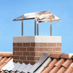 Hood pentru cos de fum Argintiu 50 x 50 x 37 cm Oţel inoxidabil GartenMobel Dekor