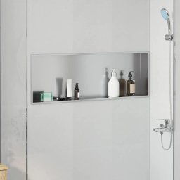 Nisa de Dus Argintiu 90 x 30 x 9.5 cm Oţel inoxidabil GartenMobel Dekor