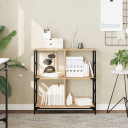 Biblioteca, stejar sonoma, 78,5x33x82 cm, lemn prelucrat GartenMobel Dekor