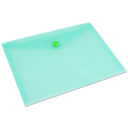 Mapa A5 cu buton SPREE, verde, 12 buc/set