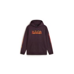 VANS Bluză de molton 'Inferno' galben închis / portocaliu / sângeriu / roșu vin