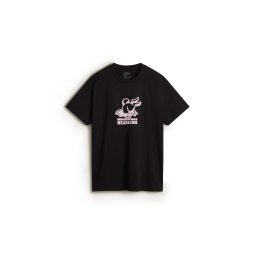 VANS Tricou 'Down The Rabbit Hole' mov pastel / negru