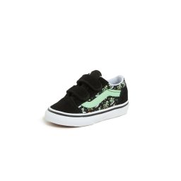 VANS Sneaker 'Old Skool Hook And Loop' verde mentă / negru