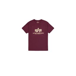 ALPHA INDUSTRIES Tricou ecru / roșu burgundy