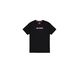 ALPHA INDUSTRIES Tricou 'Rubber' negru
