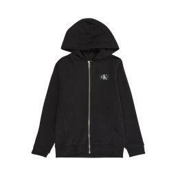 Calvin Klein Jeans Hanorac negru / alb