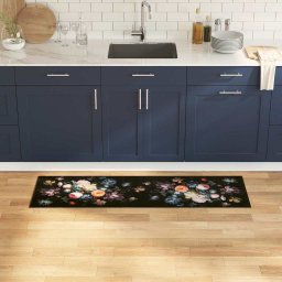 Covor de bucatarie Floral Flori 45 x 150 cm Catifea GartenMobel Dekor