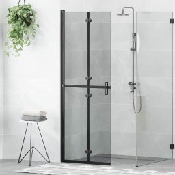 Perete de dus Walk-in Negru si transparent închis 70 x 190 cm GartenMobel Dekor