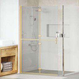 Perete de dus Walk-in Altele auriu si transparent 120 x 190 cm GartenMobel Dekor